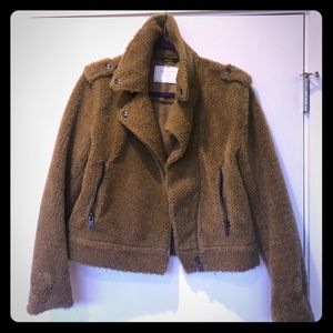 Zara Teddy Moto Jacket